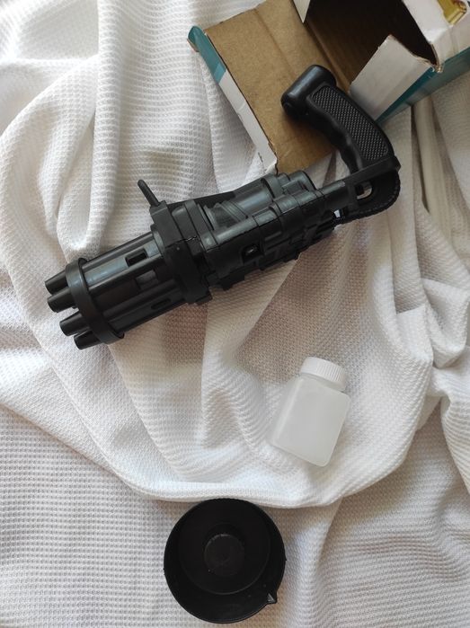 Генератор бульбашок пістолет мініган Mini Gun / пістолет для бульбашок