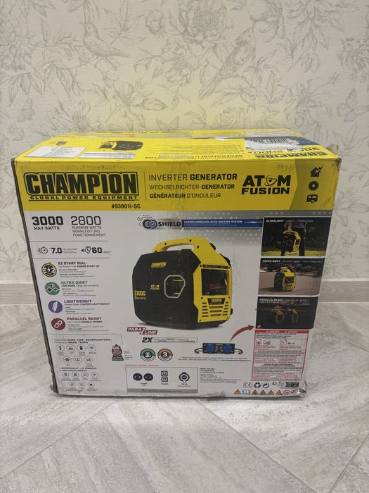 Генератор Champion 93001i-SC ATOM Fusion — інверторний бензиновий