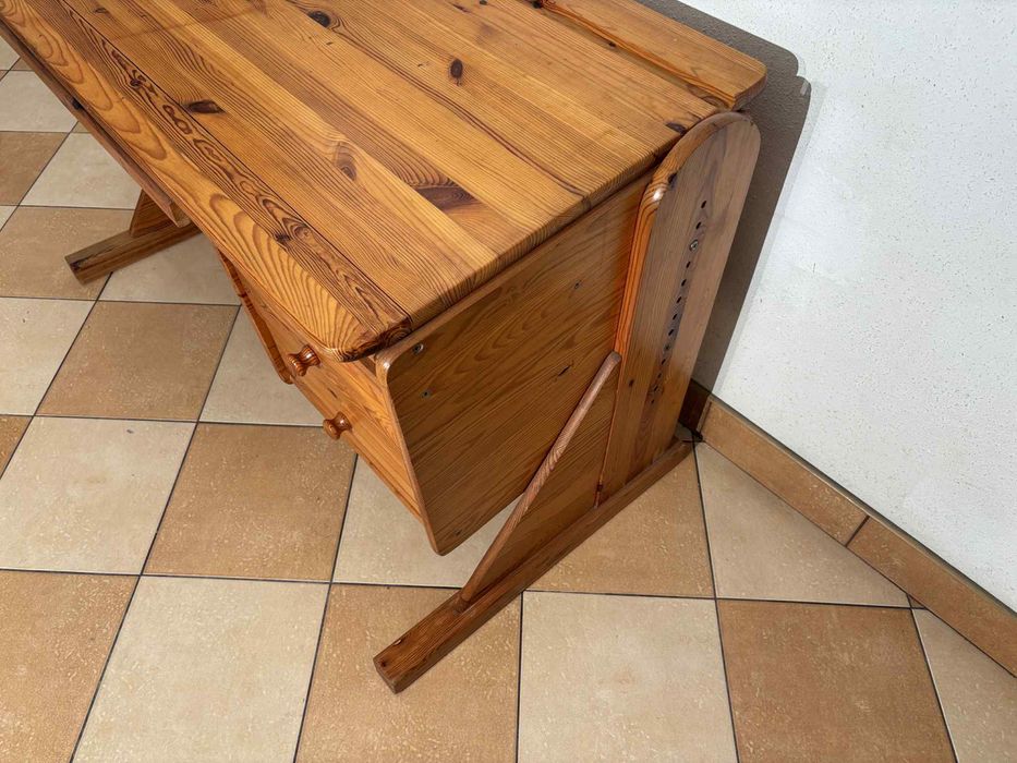 Używane biurko sosnowe z funkcją podnoszenia blatu REZERWACJA