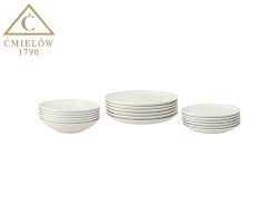 _ Ćmielów _ serwis obiadowy z porcelany dla 6 osób
