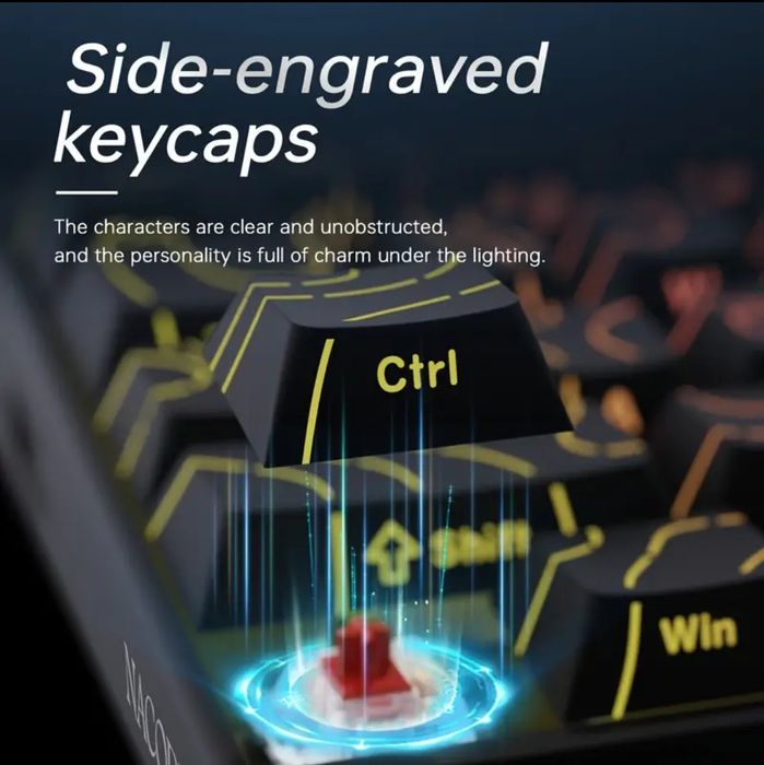 Ігрова механічна клавіатура AJAZZ NK 68 HOT SWAP