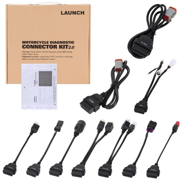 Launch X431 KIT Adaptadores Motos – Software + Cabos