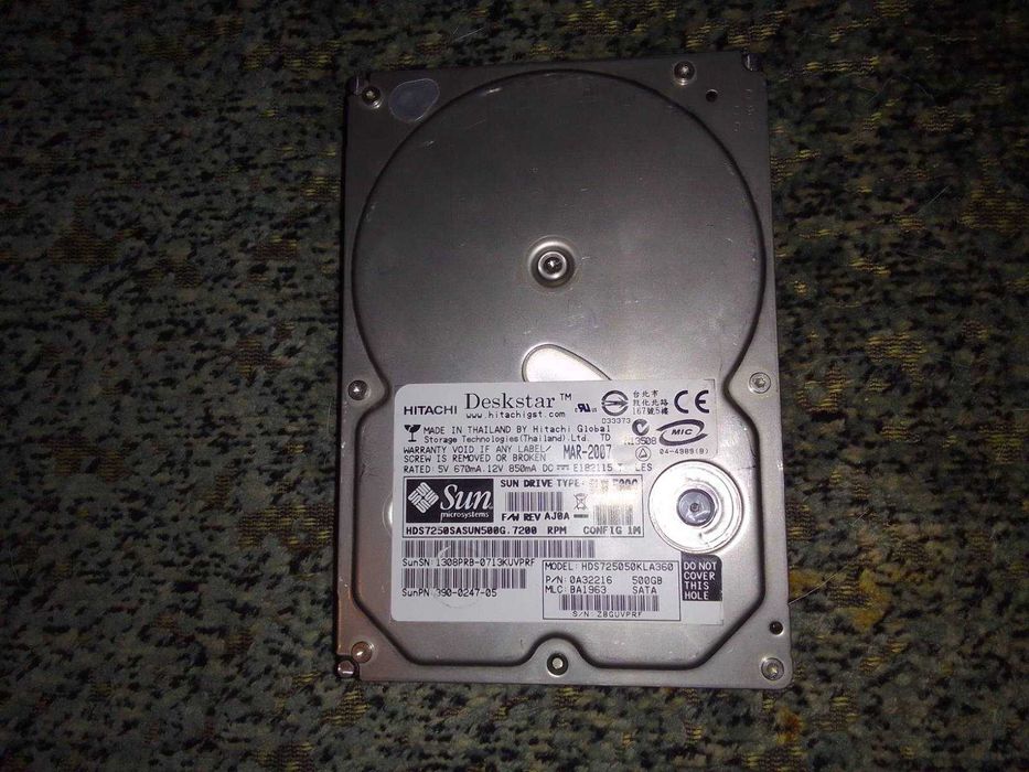 Hdd 500gb Hitachi nds7250SASUN500G