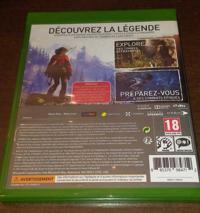 Gra nią Xbox one Tomb Raider