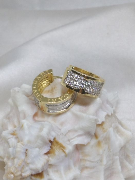 Złote kolczyki z cyrkoniami złoto 585