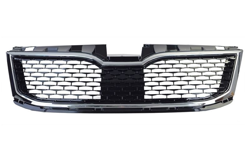 GRELHA DIANTEIRA CROMO / PRETO BRILHO SKODA OCTAVIA 2017-2020