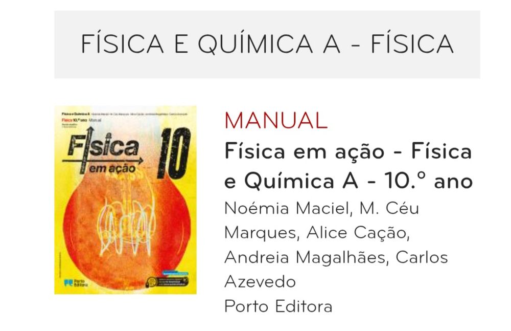 Livros Escolares -10º ano Biologia e Geologia/ Física e Química