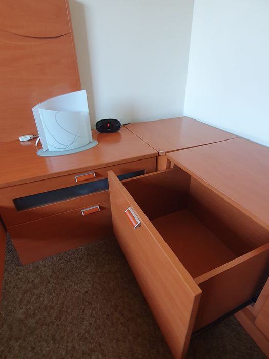 Conjunto cama de casal (160x200), colchão e mobília