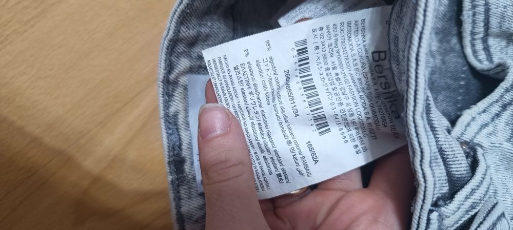 Spodenki szorty Bershka 34 XS szare krótkie