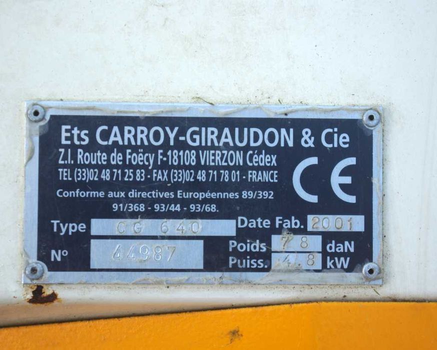 Kosiarka Bijakowa , Ets CARROY CIRAUDON