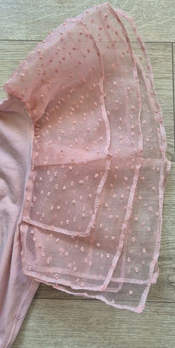 T-shirt bluzka top Polski producent ElevenStory r. S tiul bufki róż