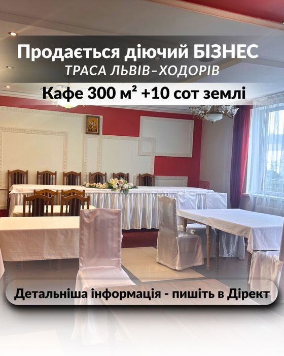 Діючий бізнес кафе Бринці Церковні (Ходорів)