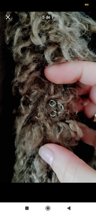 Casaco Bershka  Efeito Pêlo Castanhk