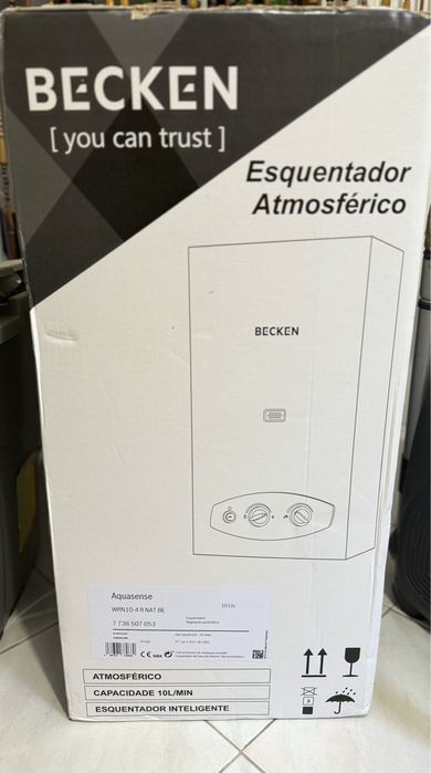 Esquentador BECKEN (NOVO) - Atmosférico - Gás natural 10L/min