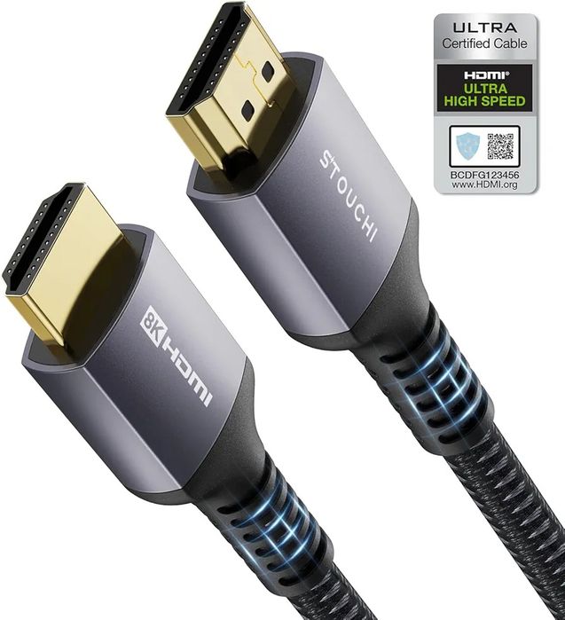 kabel HDMI do HDMI 8K  Kabel HDMI Stouchi Ultra High 2.5m Pleciony