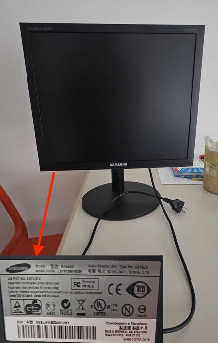 Ecrã Samsung 19 polegadas