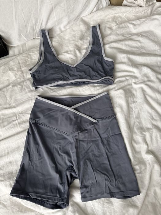 Спортивний комплект велосипедки + топ