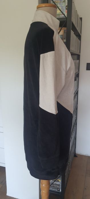 Welurowa długa bluza boohoo s m