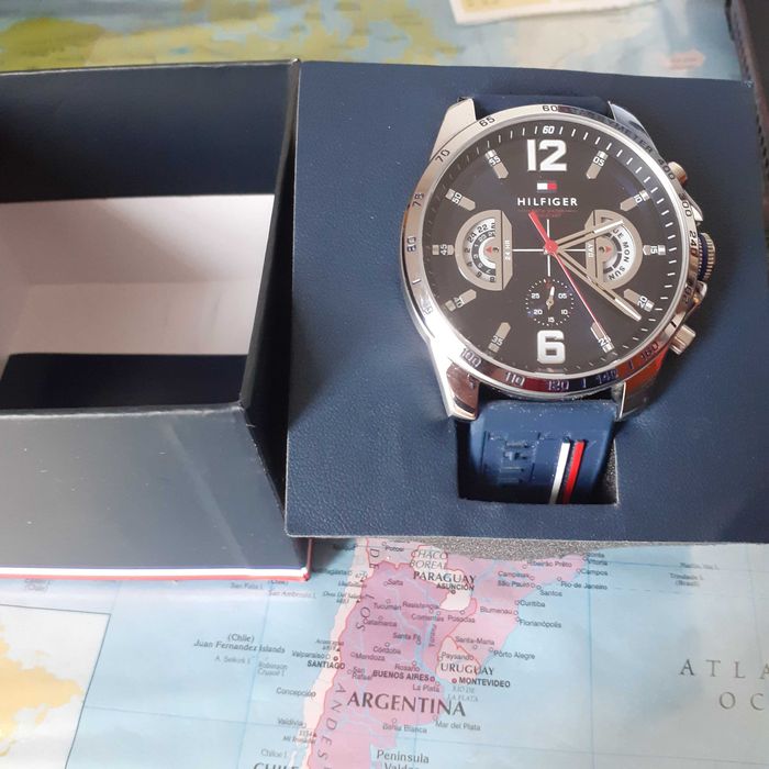 Relógio TOMMY HILFIGER Homem (Silicone - Azul)