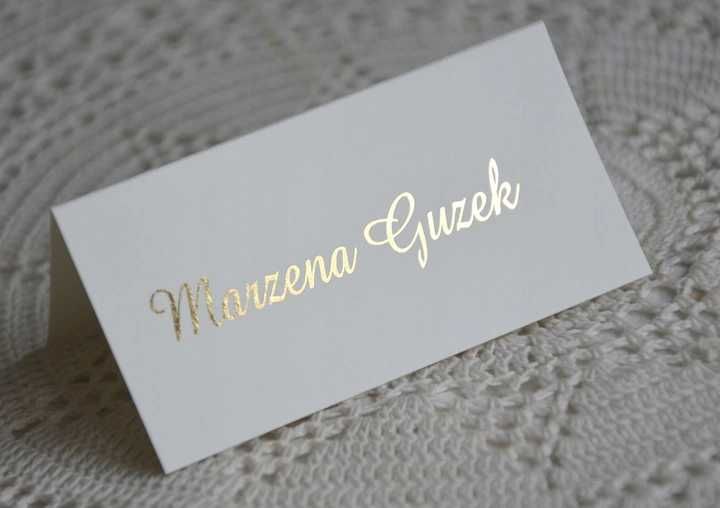 Winietki weselne pozłacane złote glamour