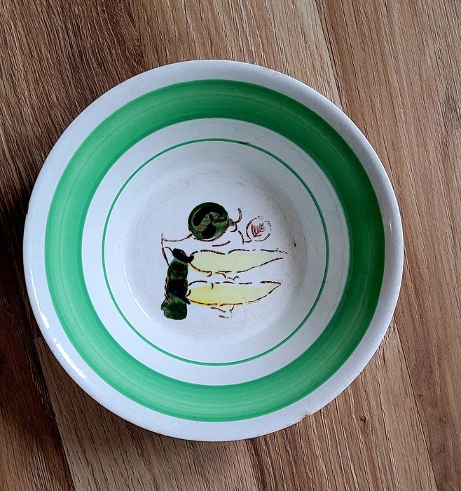 Głęboka miska do zupy Action Industries ręcznie malowana Korea