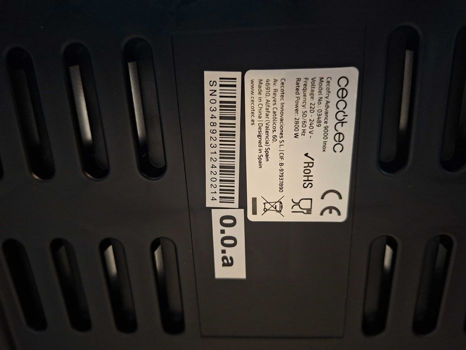 Cecotec 9L cyfrowa frytkownica Air Fryer Cecofry Advance 9000 Inox