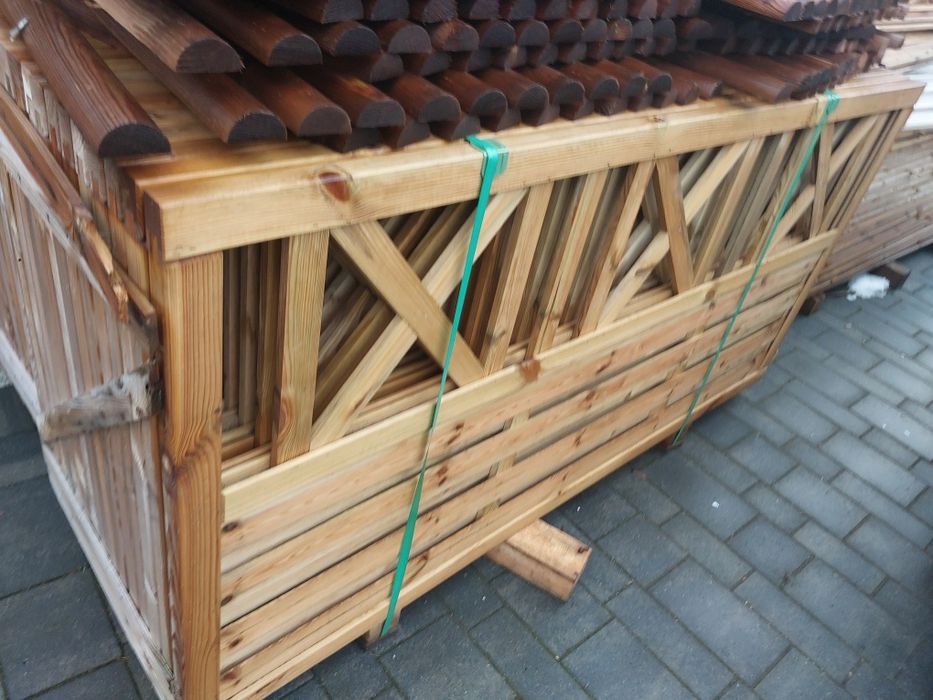 Płot lamelowy,  pergola 90/180