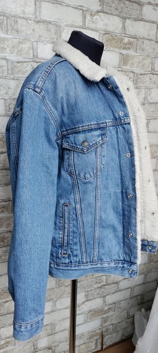Куртка шерпа джинсова чоловіча