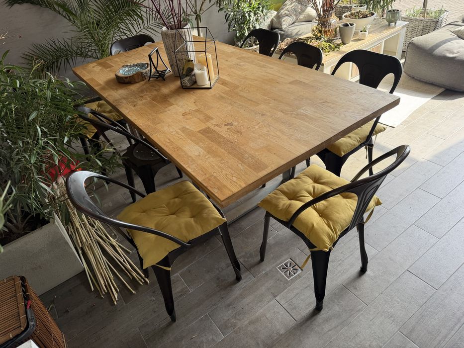 Krzesla stalowe loftowe noweczesne loft 8 sztuk
