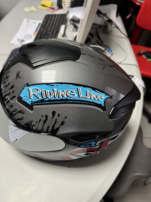 Capacete motard Nexx c/ saco + luvas Dainese