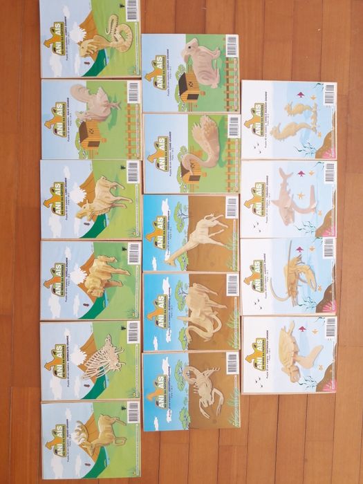 Puzzle 3D em Madeira - Animais no Reino da Fantasia