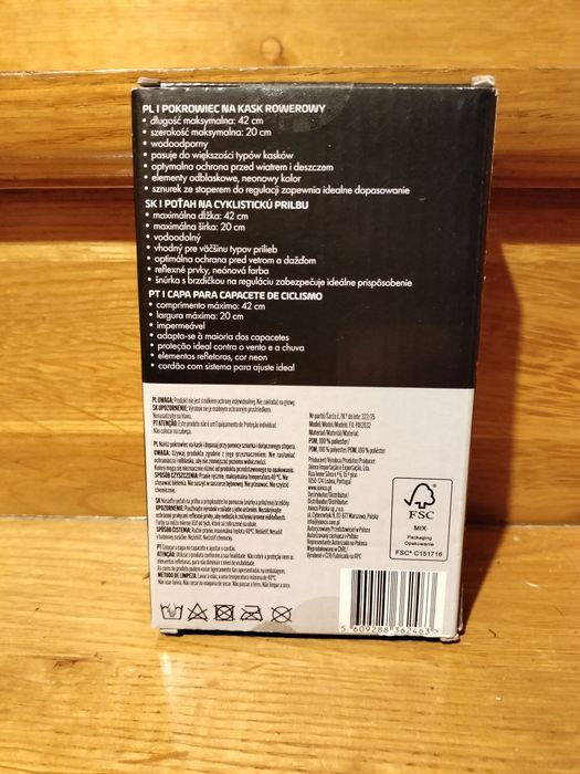 Wodoodporny pokrowiec na kask rowerowy Go Active w kolorze neonowym