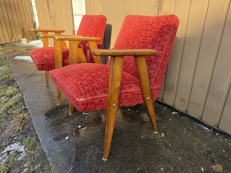 Fotel Chierowski / vintage prl / do renowacji