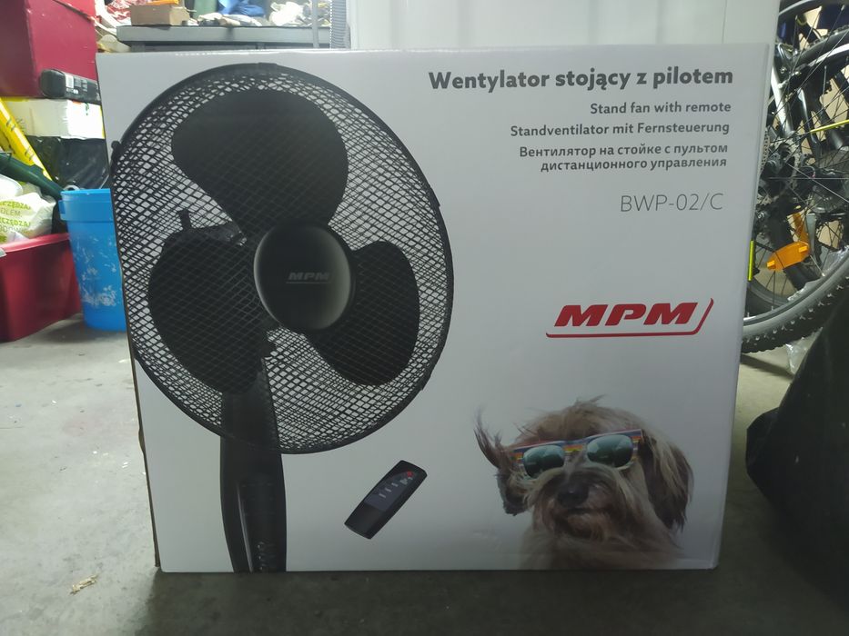 Wentylator podłogowy, stojący MPM bwp-02 / C czarny