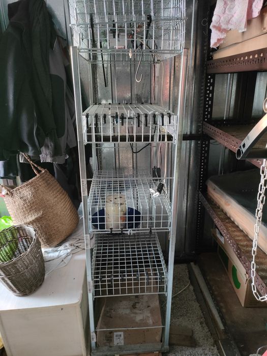 Regał metalowy stabilny magazynowy 140x 57x38