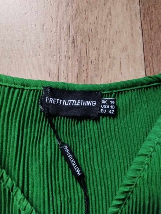 PrettyLittleThing 42 bluzka koszula prążkowana kopertowa nowa