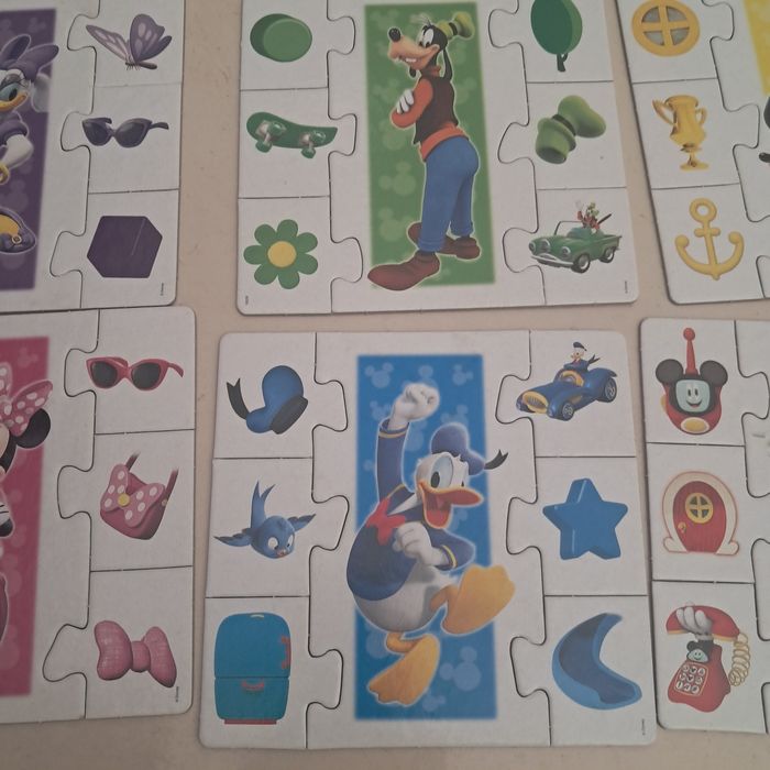 Puzzle disney as cores