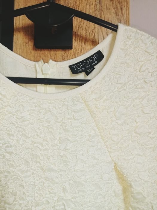 Top Shop sukienka komunia ślub wesele chrzciny kremowa r.M