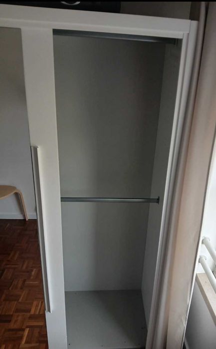 Roupeiro para quarto, branco com espelhos