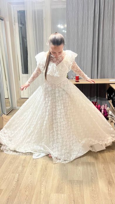 Ретро весільня сукня xs-s розмір