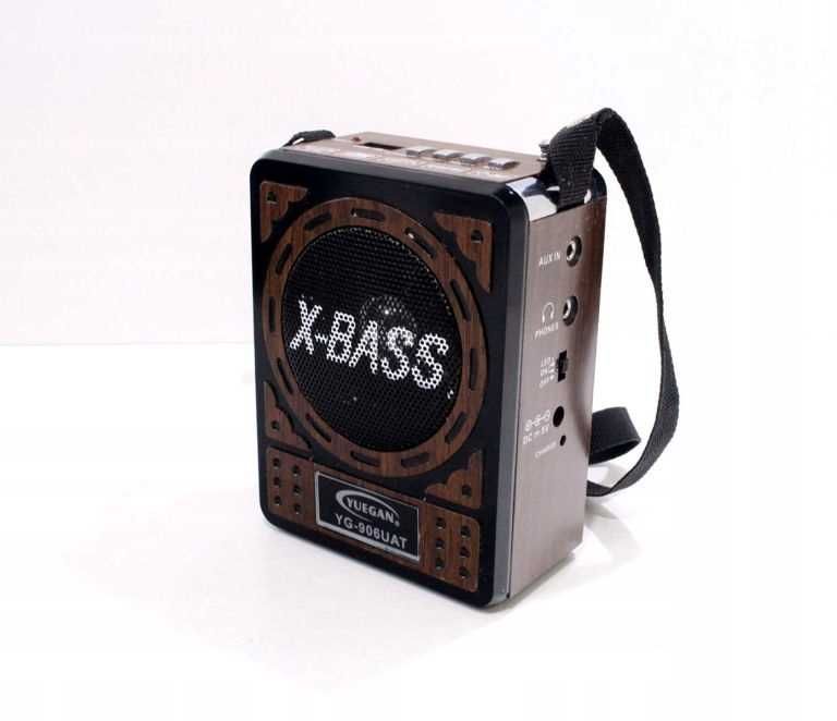 Радиоприемник Радіоприймач YUEGAN YG-906UA на акб  з фонариком