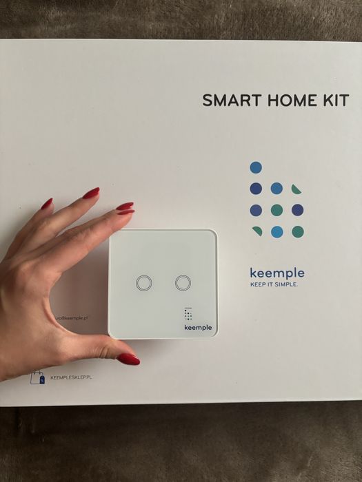 Inteligentny włącznik światła podwójny Smart Home Keemple