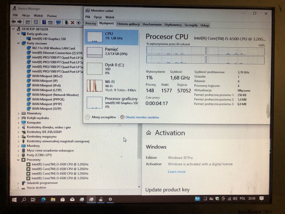 Fujitsu Esprimo D756 CPU Intel 6500 16gb ram 120gb SSD win10pro