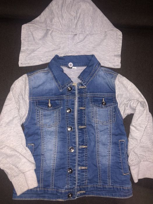 Курточка джинс+трикотаж