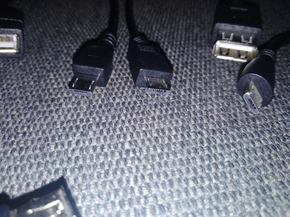 Cabos otg micro usb usb femea, svideo para rca e 3.5  audio digital