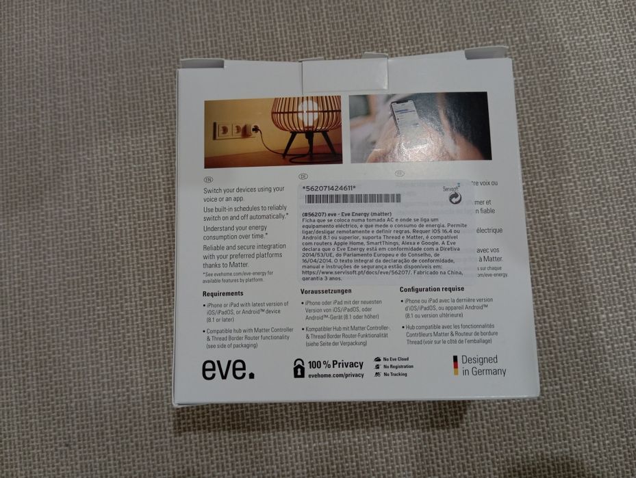 Eve Energy Smart Plug Matter/Thread446830231327887363