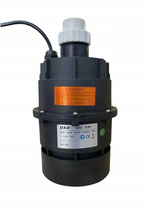 Porządna POMPA POWIETRZA do aeromasażu DXD-6P 0,75kW | Pompa do aeromasaz 750 kWdo balii ogrodowej jacuzzi wanny SPA bani