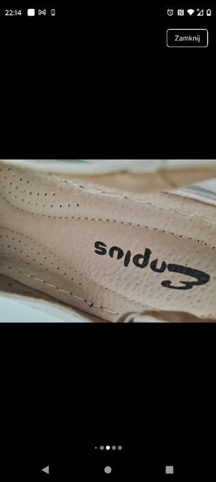Ażurowe sandały na kliniku -Enplus