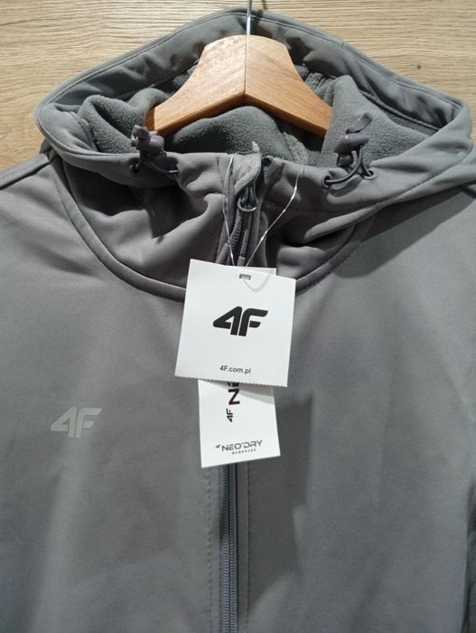 Kurtka softshell wiatroodporna membrana 5000 męska 4F rozmiar XL szara