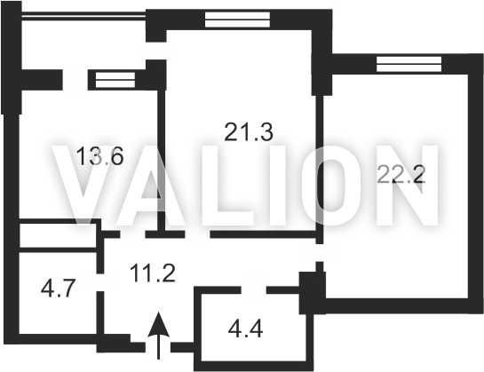 2-кімнатна квартира за адресою вул. Драгоманова (площа 79,3 м²) - Atlanta.ua - фото 2